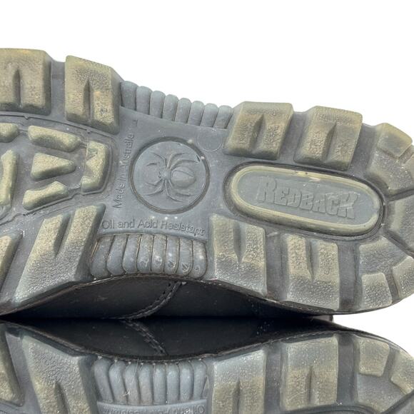 Redback Easy Escape Boots USBBKSC Mens 9.5 US Black Leather Safety Toe Work Shoe - Picture 10 of 12